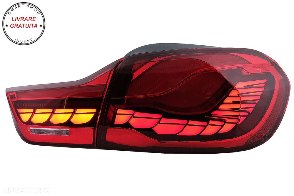 Stopuri OLED BMW Seria 4 F32 F33 F36 M4 F82 F83 (2013-03.2019) Rosu cu Semnal Dina- livrare gratuita - 2