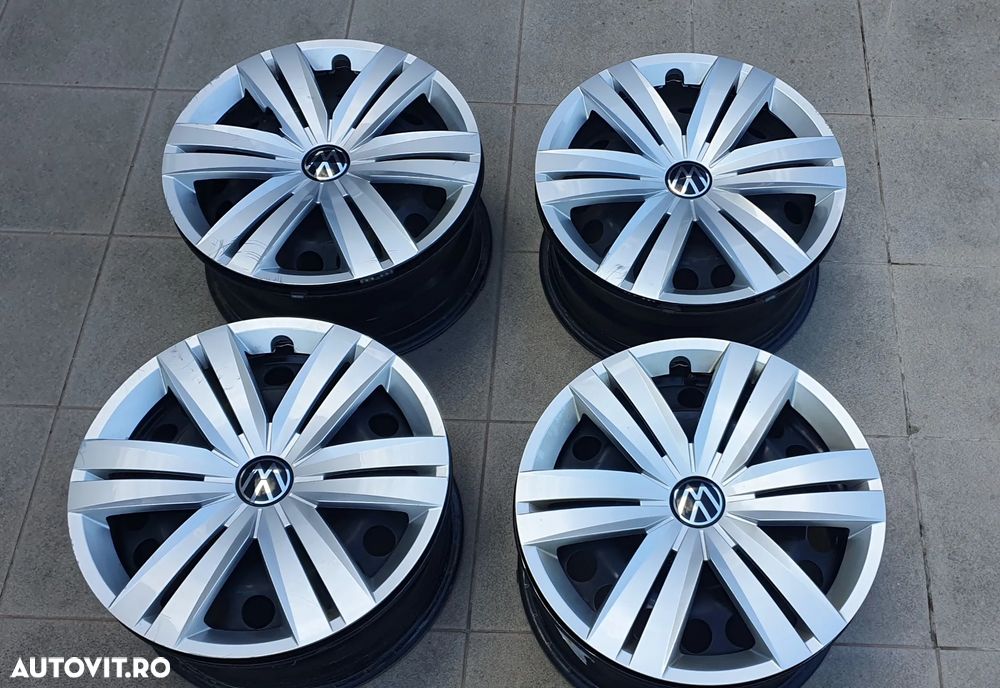 Jante tabla otel R16 VW originale Caddy Skoda Seat Audi Golf Passat T-roc Touran - 6