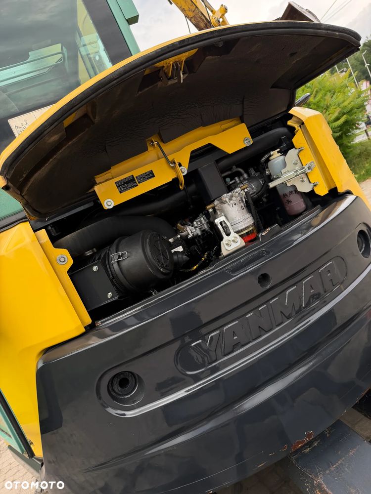 Yanmar VIO80-1A Koparka Gąsienicowa 8 ton jak Nowa z Salonu 2015 rok. KLIMATYZACJA. Łyżka skarpowa Hydrauliczna.  Szybko-złącze lenhoff hydrauliczne. Yanmar silnik 4 cylindry! Maszyna z Norwegii. Własna Pompa do tankowania ON. ani deka luzów i wycieków! OKAZJA Linia Hydr. Plus. Długie ramię PLUS. Oświetlenie LED. Wielka Okazja! Pełne sterowanie z dżojstików!! - 12