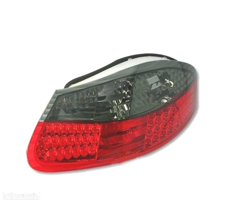 FAROLINS PORSCHE BOXSTER 986 96-04 LED VERMELHO FUMADO - 2