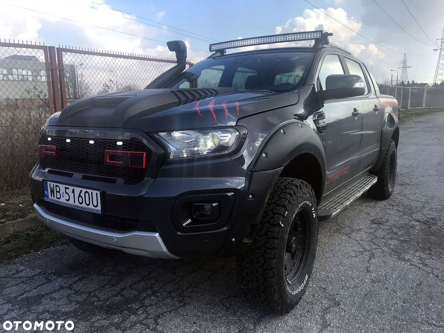 Grill atrapa pasuje do FORD Ranger PX T8 2019 LED - 4