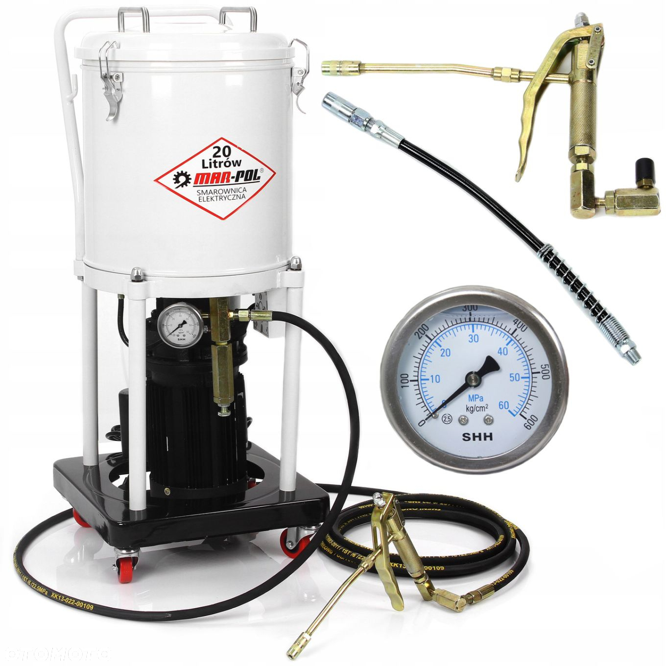 MAR-POL SMAROWNICA ELEKTRYCZNA 20L TAWOTNICA PNEUMATYCZNA 1,5kW M78065 - 11