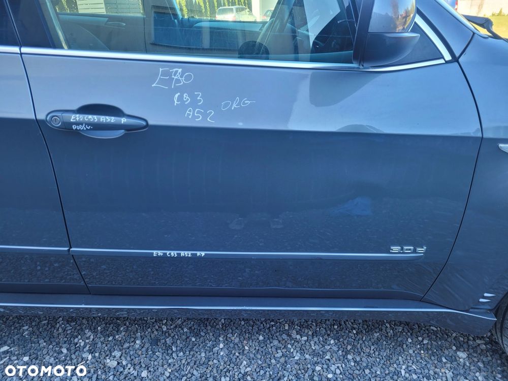DRZWI PRAWY PRZÓD PRZEDNIE BMW E70 A52 SPACEGRAU ORG LAKIER C93 - 1