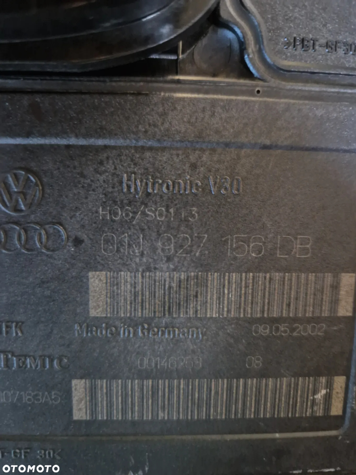 Sterownik skrzyni biegów Audi Multitronic 01J927156DB JH CJ CR FA - 3