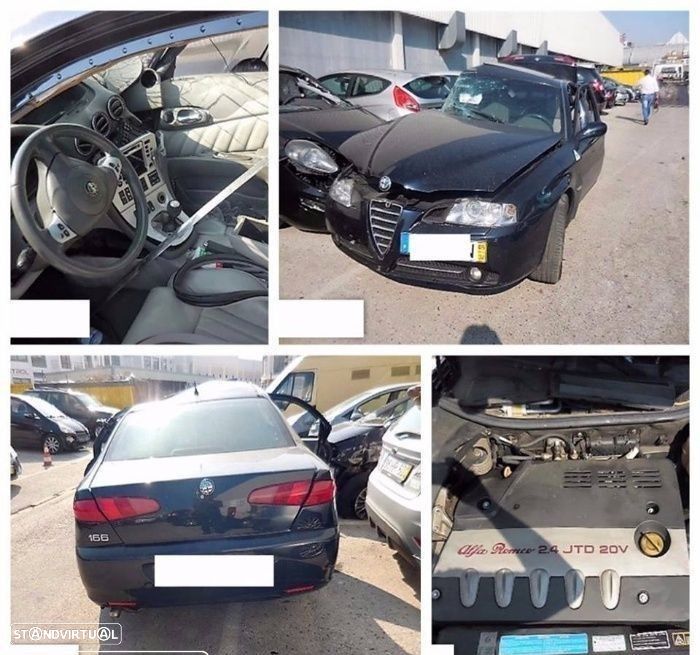 Alfa romeo 166 2.4 JTD 175CV de 2005 disponível para peças FAROLINS DA MALA VEND... - 1