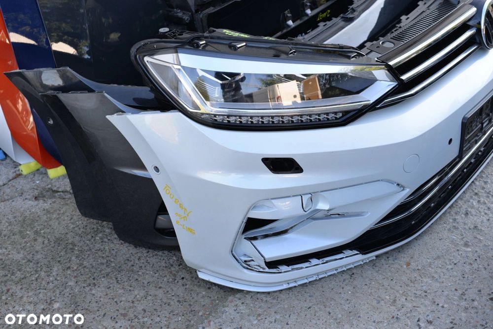MASKA ZDERZAK GRILL BŁOTNIK PAS LAMPA H7 XENON BELKA VW TOURAN 5TA 2016 - 7
