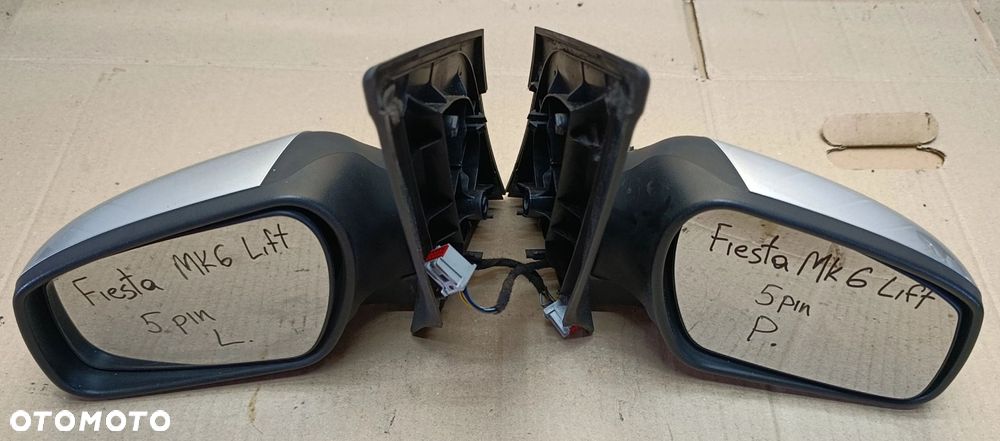 Fiesta MK6 lusterko lewe prawe elektryczne 5PIN kolor 62 LIFT Ford