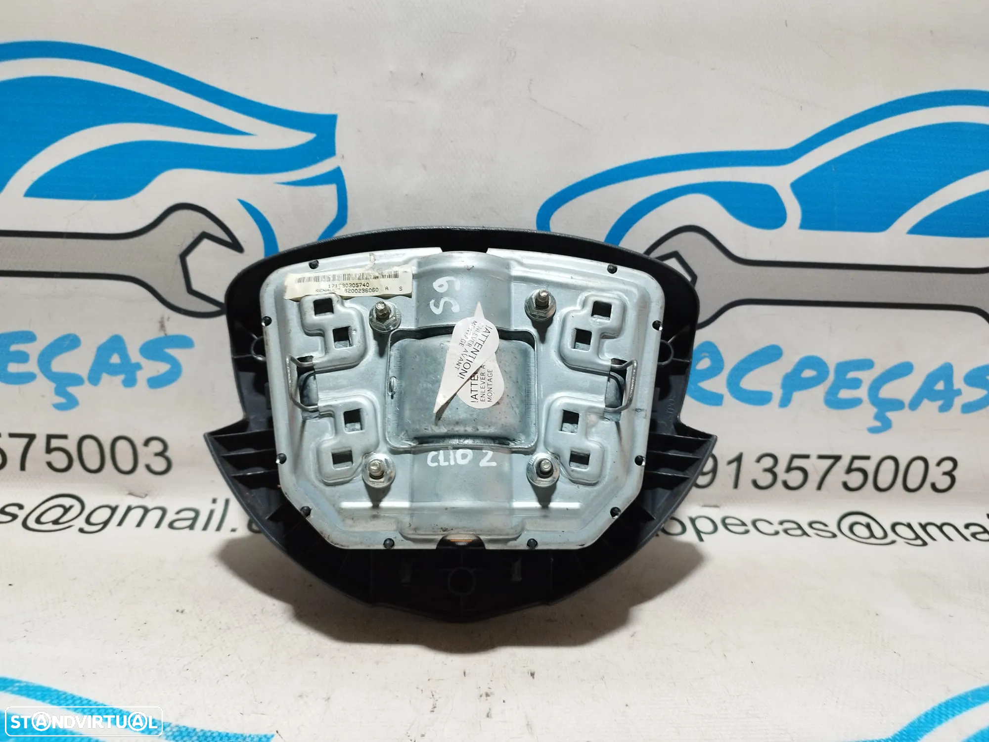 AIRBAG VOLANTE GUIADOR RENAULT CLIO II 2 MK2 FASE II 2 8200236060 - 3
