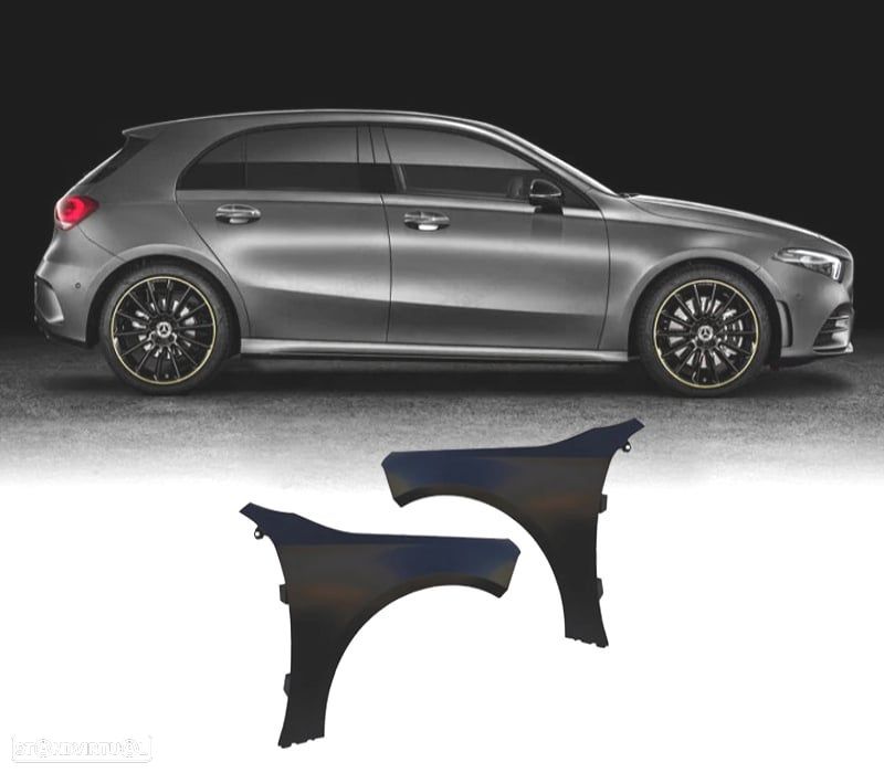 GUARDA-LAMAS MERCEDES CLASE A W177 18-22 ALUMÍNIO - 1