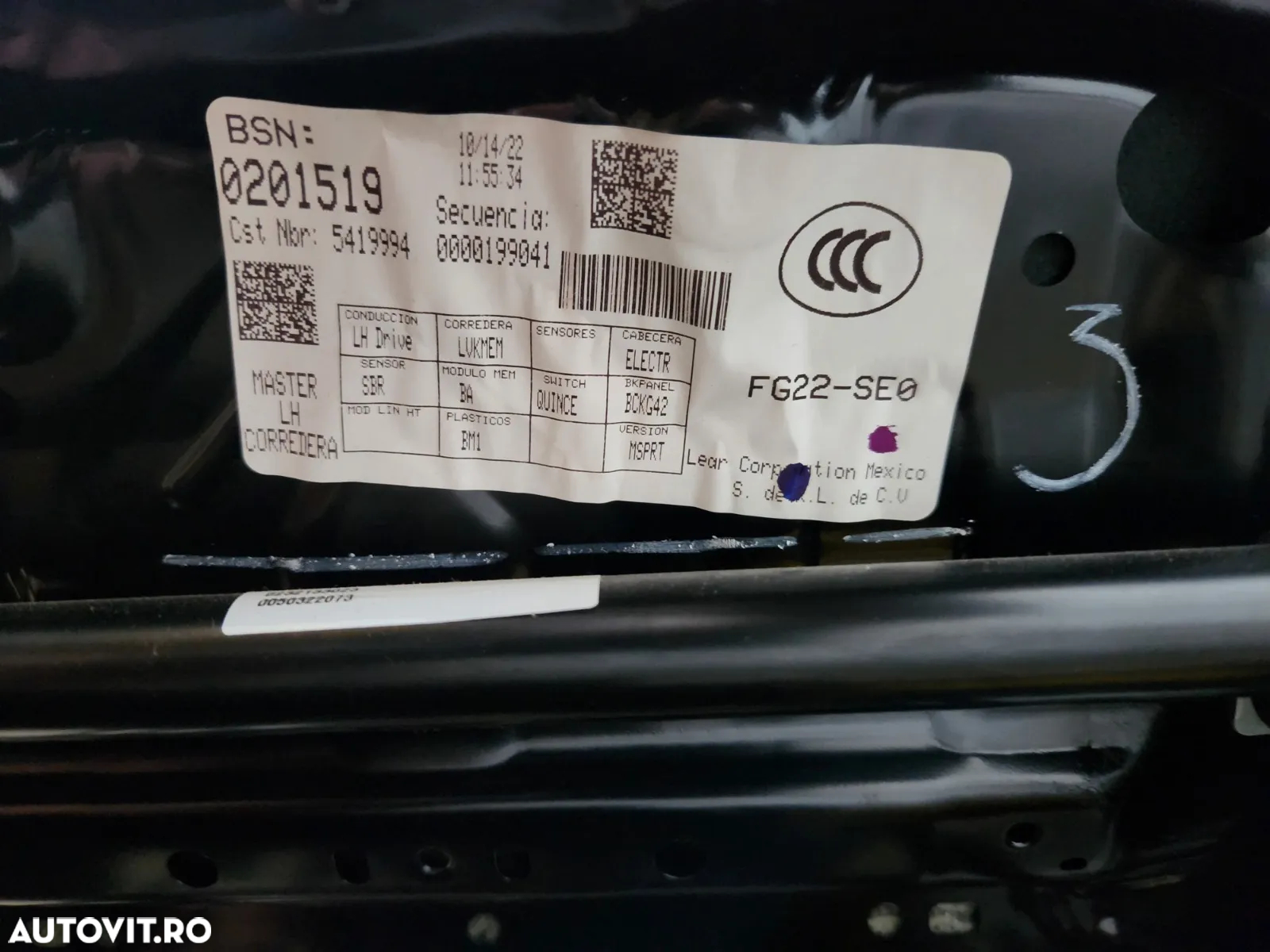 Interior Complet Bancheta Tapiterie Scaune M Pack Rabatabile Volan Stanga Bmw M2 G42 Originale Ca S - 17