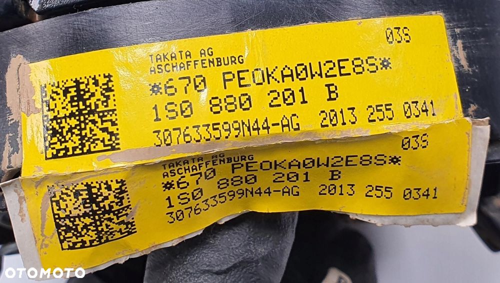 PODUSZKA AIRBAG KIEROWCY VW UP 1S0880201B - 4