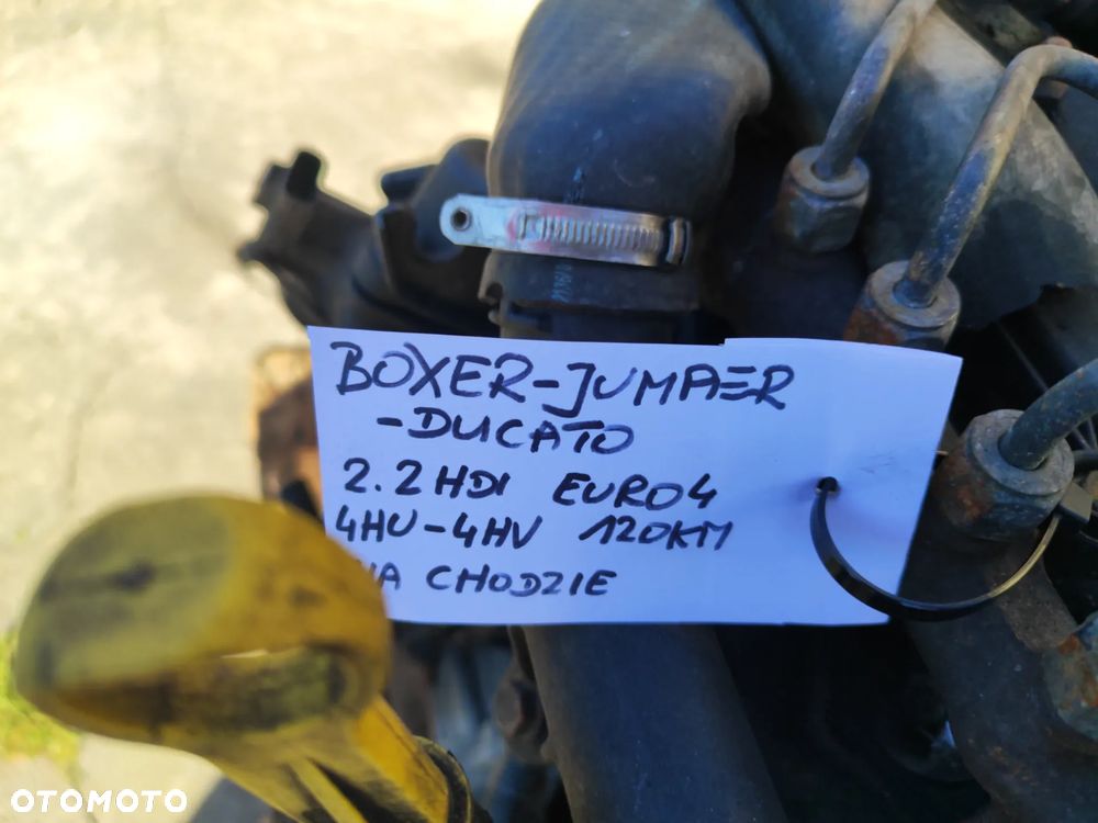 Silnik kompletny Peugeot Boxer Citroen Jumper II 06-11 2.2 HDI EURO 4 120KM 4HU 4HV kompletny na chodzie ,chodzi jak na filmie są stuki w okolicach głowicy.Film - 10