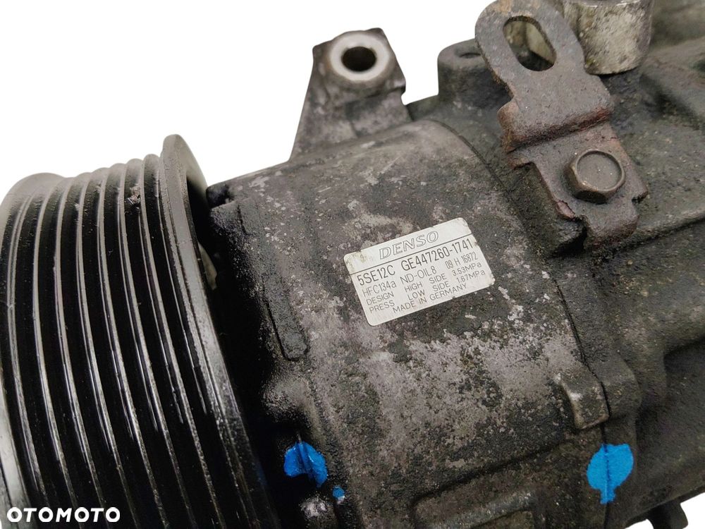 SPRĘŻARKA KLIMATYZACJI TOYOTA AVENSIS T25 LIFT (2006-2008) 2.0 D4D 126KM GE447260-1741 - 2