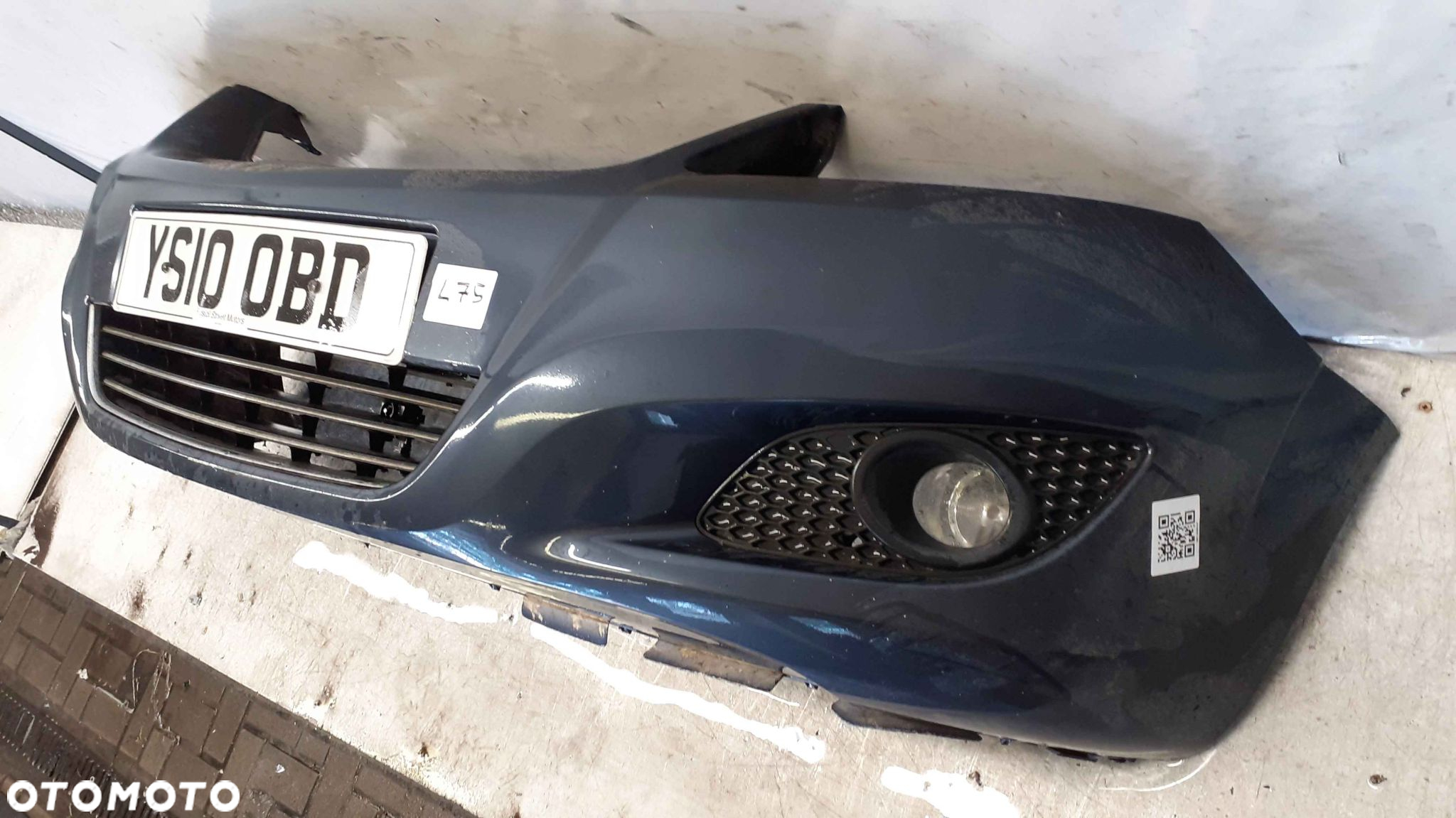 ) ZDERZAK PRZÓD PRZEDNI OPEL ZAFIRA B II 2 LIFT FL Z177 SZARY GRAFITOWY HALOGENY - 3