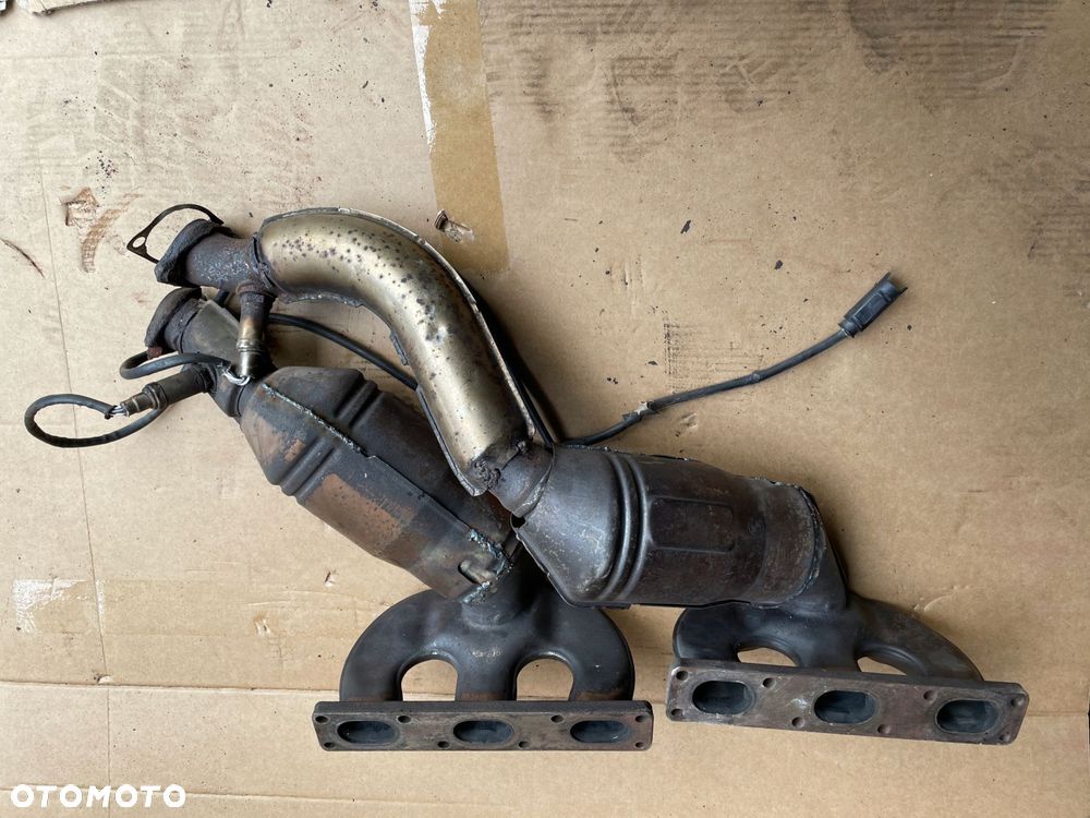 kolektor wydechowy katalizator bmw e46 2.0 2.3 2.8 i m52 tu komplet - 4