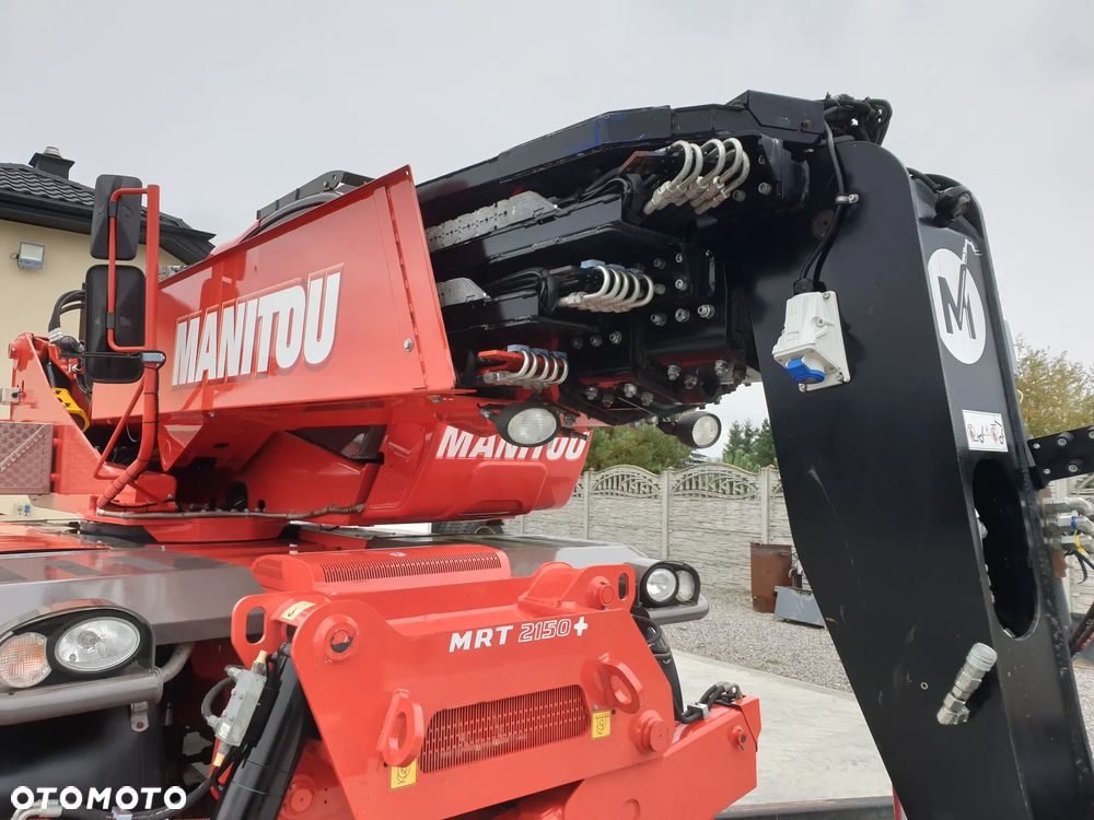 Manitou MRT Roto 2150+Privilege kosz/wciągarka/widły/pilot sprowadzona piękny stan - 23