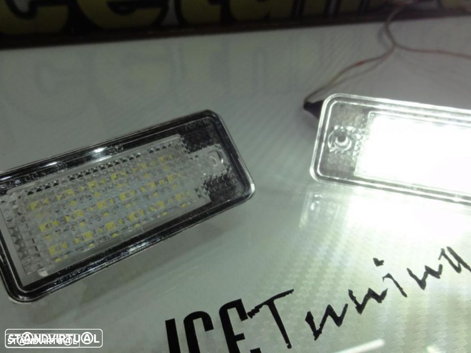 Suporte De Lâmpada De Matricula Com Led Branco Para Audi A3 8P, A4 B6, B7, A6 4F, A8, Q7, A5 - 13