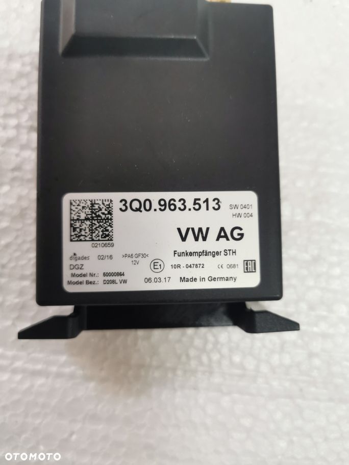 Vw  moduł Webasto 3Q0963513 - 2