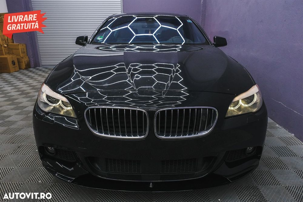Prelungire Bara Fata BMW Seria 5 F10 F11 (2011-2017) M-Performance Design Negru Lu- livrare gratuita - 18