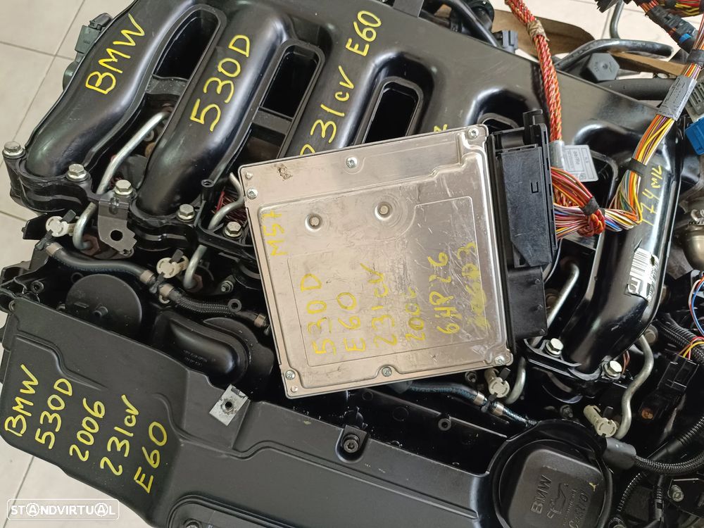 Motor Bmw 530D 231cv E60 M57 306D3 bloco aluminio caixa velocidades 6HP28 047w3e - 13