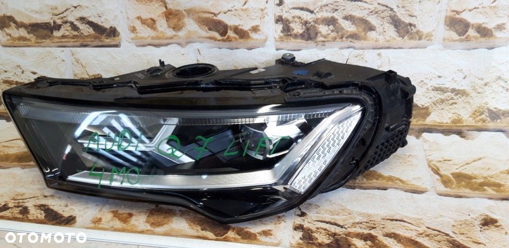 audi q7 lift 4m0 941 011c full led europa lewa idealna kompletna - 2