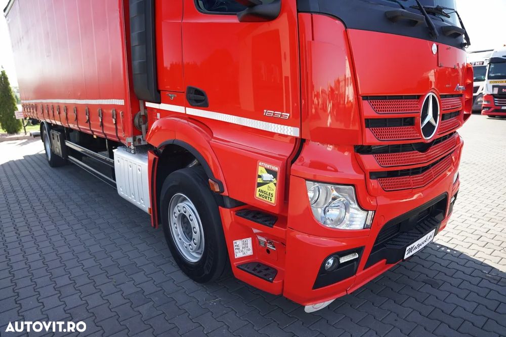 Mercedes-Benz ACTROS 1833 / CORTINĂ - 8,5 M / 4x2 / STREAM SPACE / LIFT DHOLLANDIA - 9