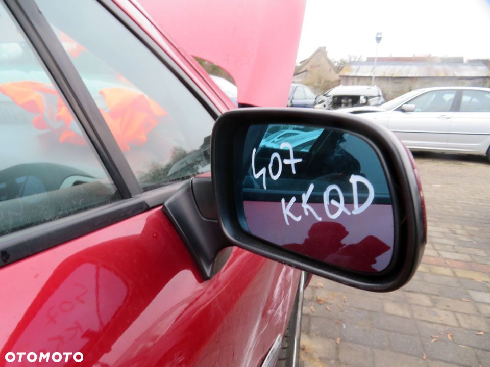 LUSTERKO ELEKTRYCZNE PRAWE 407  KKQD SKŁADANE EL CZERWONY PROFOND 8149VC PEUGEOT 2004-2007 - 4