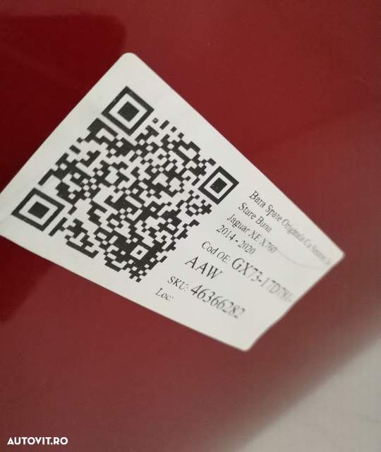 Bara Spate Originala Cu Senzori In Stare Buna Jaguar  XE  X760 [2014 - - 8