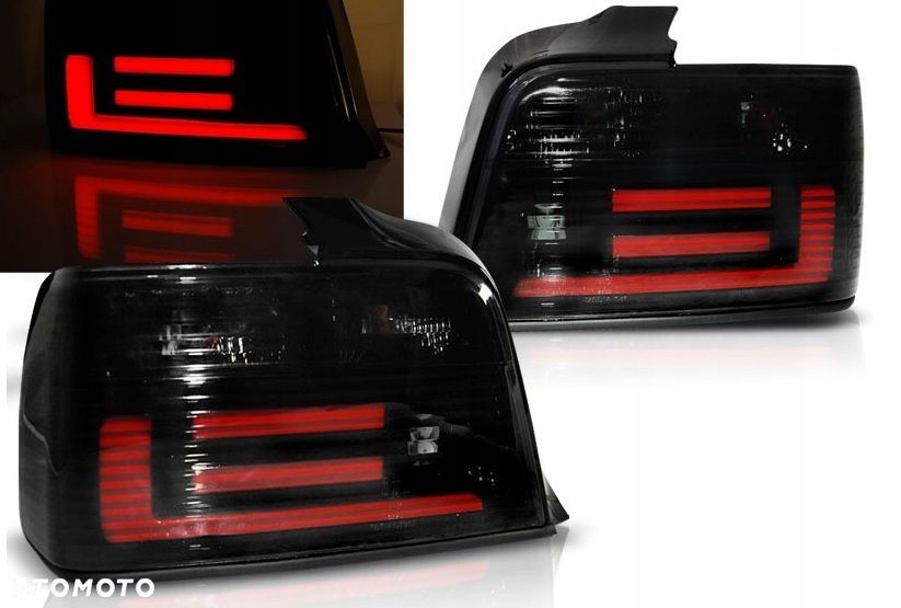 lampy tylne l+r diodowe tuning led smoke black bmw 3 e36 sedan 1990-1999 - 2