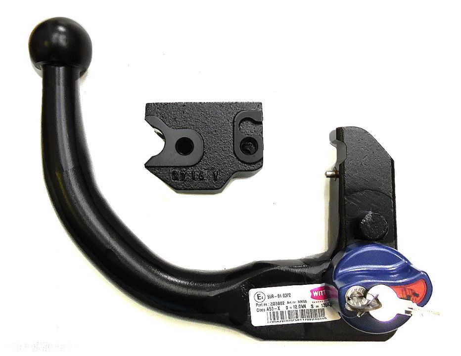 Hak Holowniczy Witter Automat Wypinany Pionowo Moduł 13 pin do Mitsubishi Outlander 3 III + Phev - 7