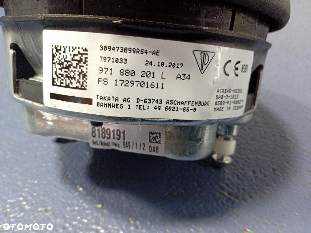 PORSCHE PANAMERA II 971 DESKA KONSOLA PODUSZKI PASY EU KPL - 8