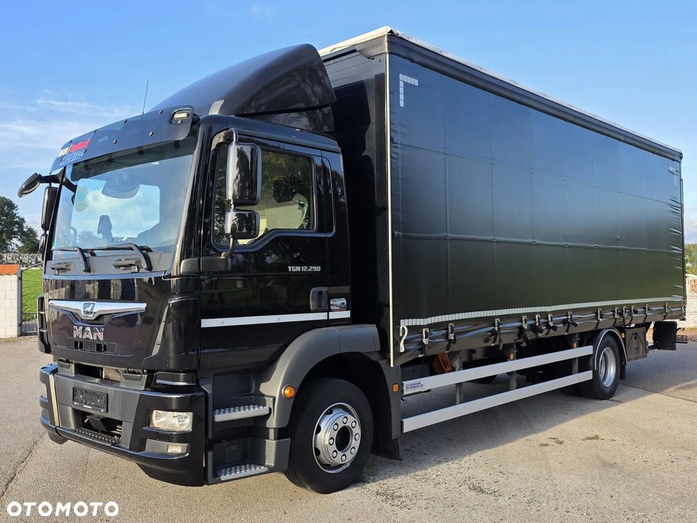 MAN TGM 12.290 / 15.290 / E6/ FIRANKA /BOCZNE DRZWI / BURTO-FIRANKA / 18PALET / WINDA / NISKI PRZEBIEG / 2018/ CAŁY NA PODUSZKACH / SERWISOWANY