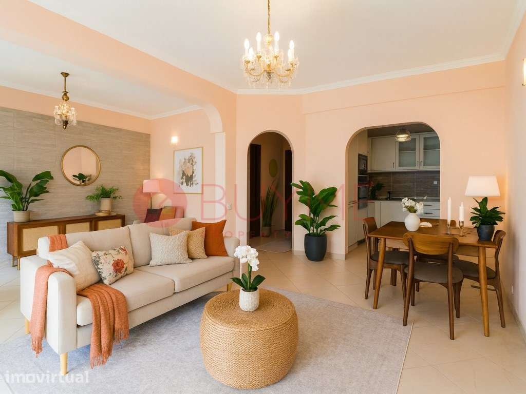 Apartamento T3 Frente Mar e Praia no Calçadão de Quarteira - Grande imagem: 3/7