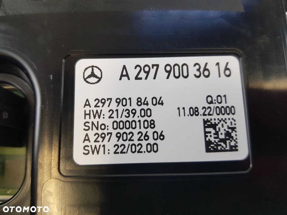 NOWY WYŚWIETLACZ EKRAN LICZNIK ZEGAR MERCEDES-BENZ EQS W297 EQE W295 A2979003616 - 9