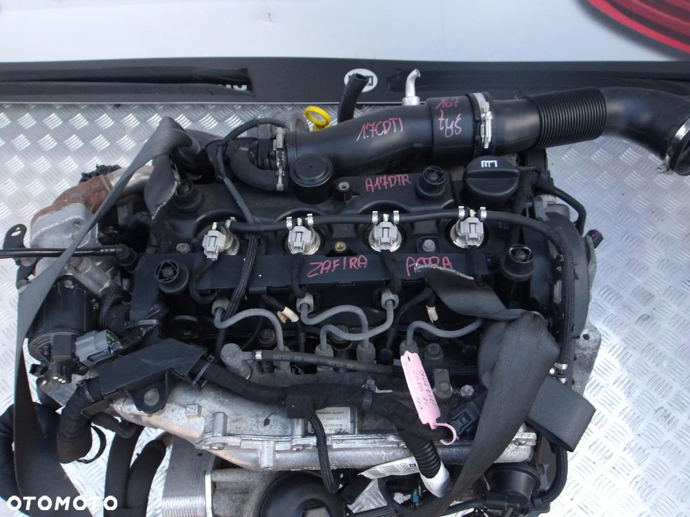 SILNIK KOMPLETNY OPEL ASTRA 1.7 CDTI A17DTR 167 TYS - 2