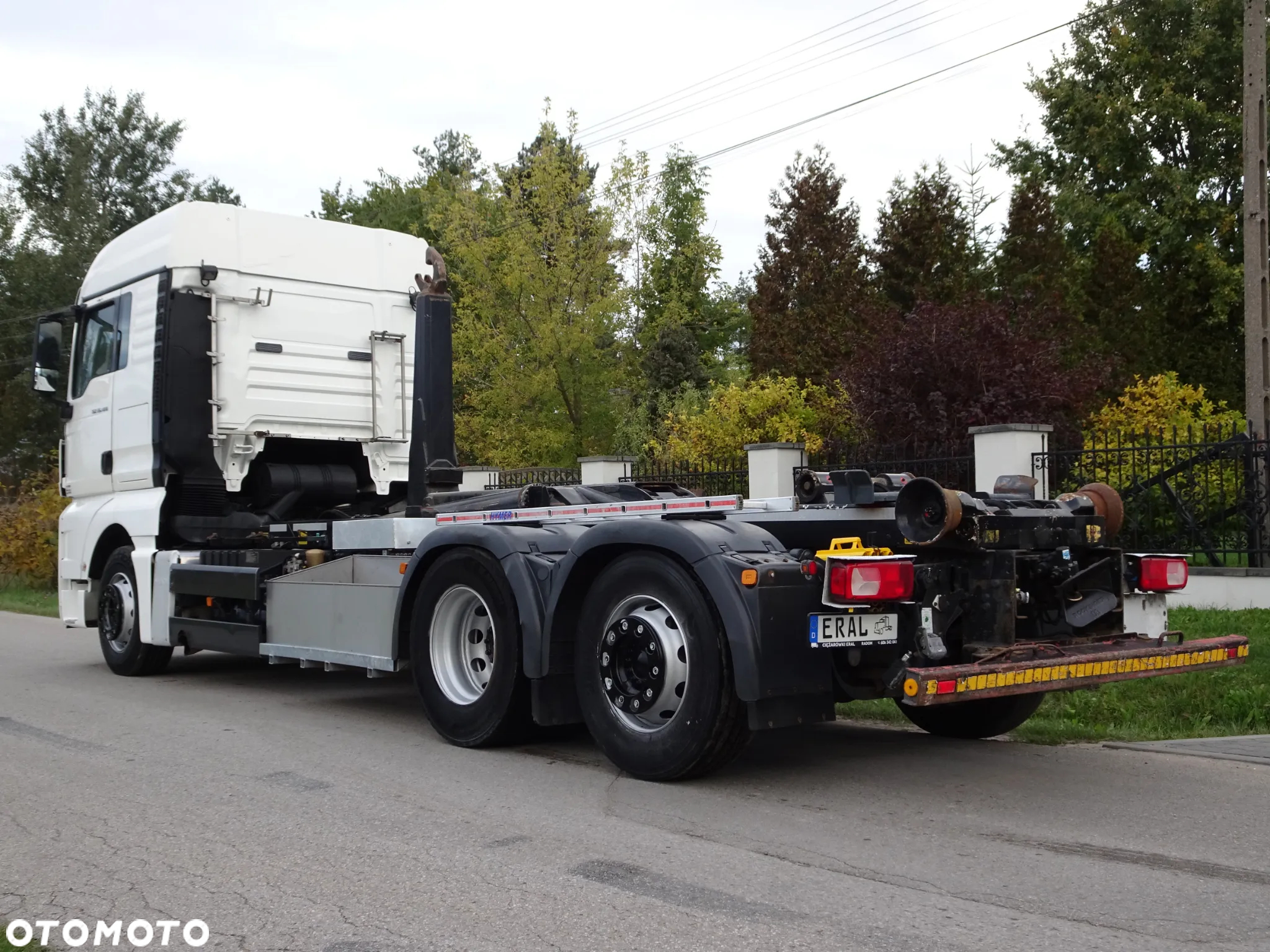 MAN TGS 26.440 6x2 hakowiec Meiller RK 20/70 idealny mały przebieg os skretna - 7
