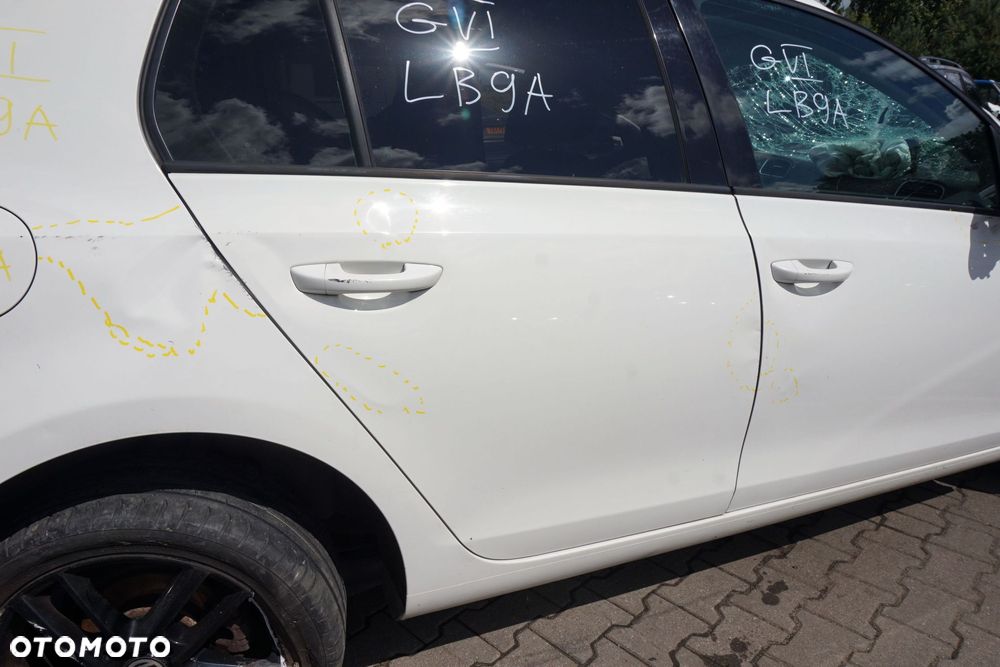 DRZWI TYLNE PRAWE GOLF VI 5D HB LB9A  BIAŁY VOLKSWAGEN 2008-2016 - 4