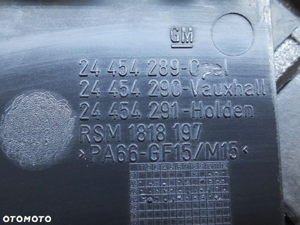 OSŁONA GÓRNA SILNIKA OPEL ZAFIRA A DTI 24454289 - 6