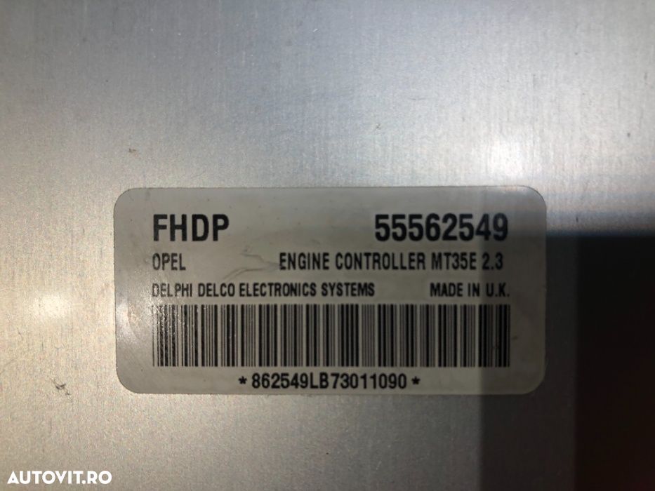 ECU Calculator motor Opel Astra H 1.6 55562549 FHDP Z16XEP MT35E 2.3 - 2