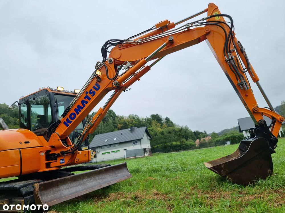 Komatsu Koparka Gąsienicowa 8 ton PC80MR-3 z Norwegii jak Nowa 2017rok 3100mtg 3x ramie łamane Klima ser.DEKRA pompa paliwa centr. smarowanie - 18