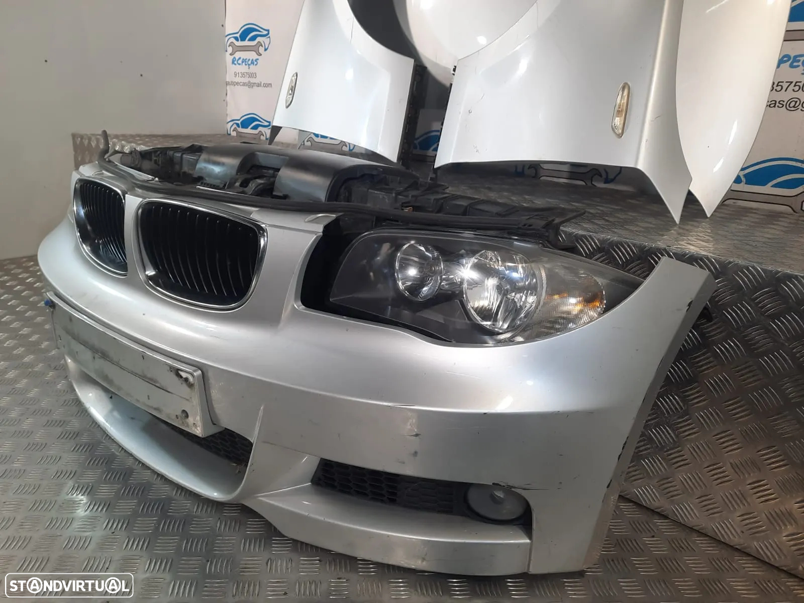 FRENTE COMPLETA BMW SERIE 1 E88 CABRIO PACK M  E81 E82 E87 PARACHOQUES GUARDA-LAMAS OTICAS RADIADOR VENTILADOR FRENTE FIBRA REFORÇO - 10