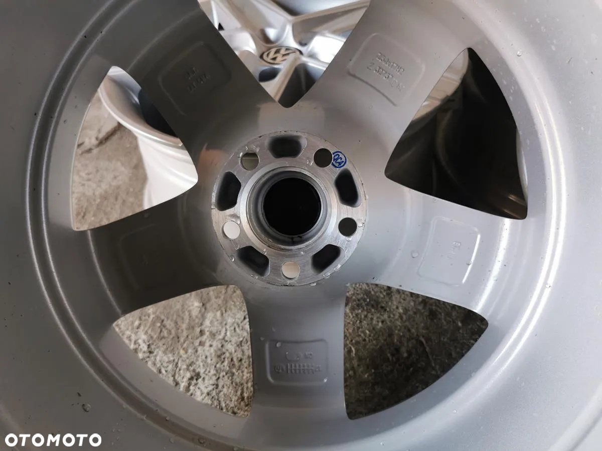 ALU FELGI R17 5X100 7.5J ET40 ALUETT SEAT SKODA VW AUDI JAK NOWE! - 7