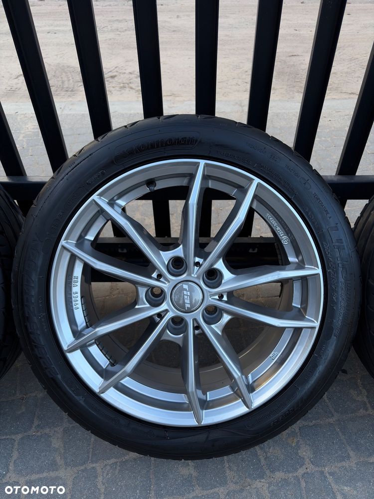 Felgi Rial X12 17” 5x112 + opony 225/45 – 2 sezony, powłoka, bdb - 4