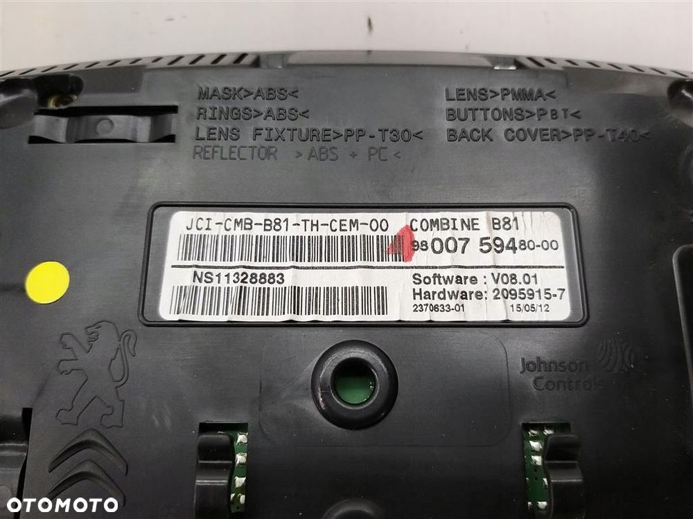 Licznik Citroen DS5 2011-2015 2,0 HDI 980075948000 230352 ORYGINAŁ - 7