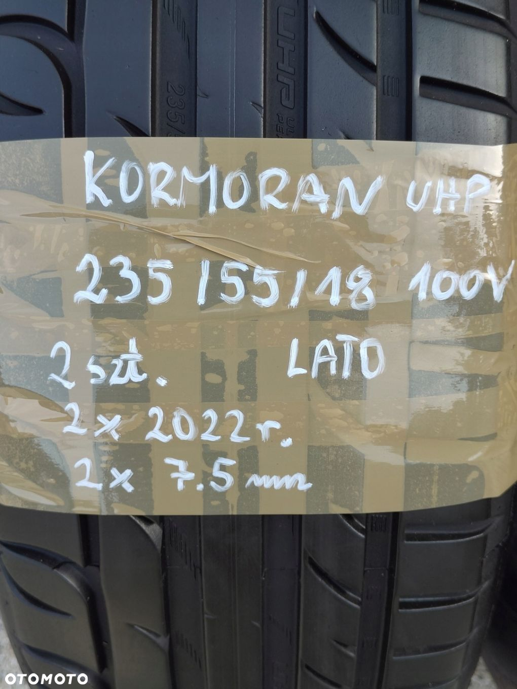 OPONY KORMORAN UHP 235/55R18 100V DOT 2022 7,5mm LATO PARA - 5