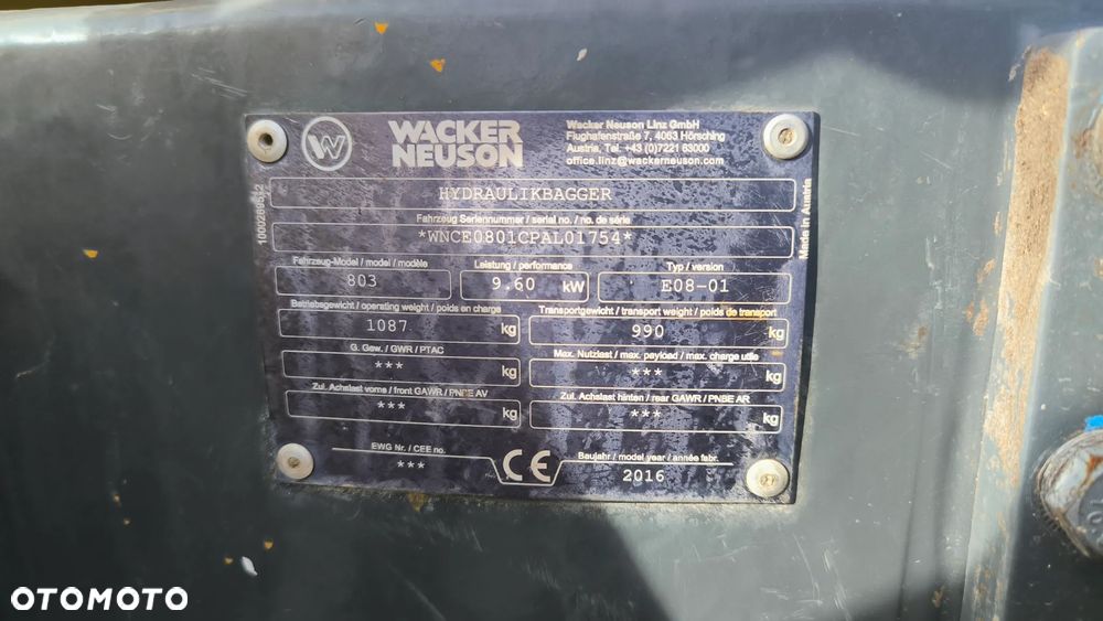 Wacker Neuson 803 - 8