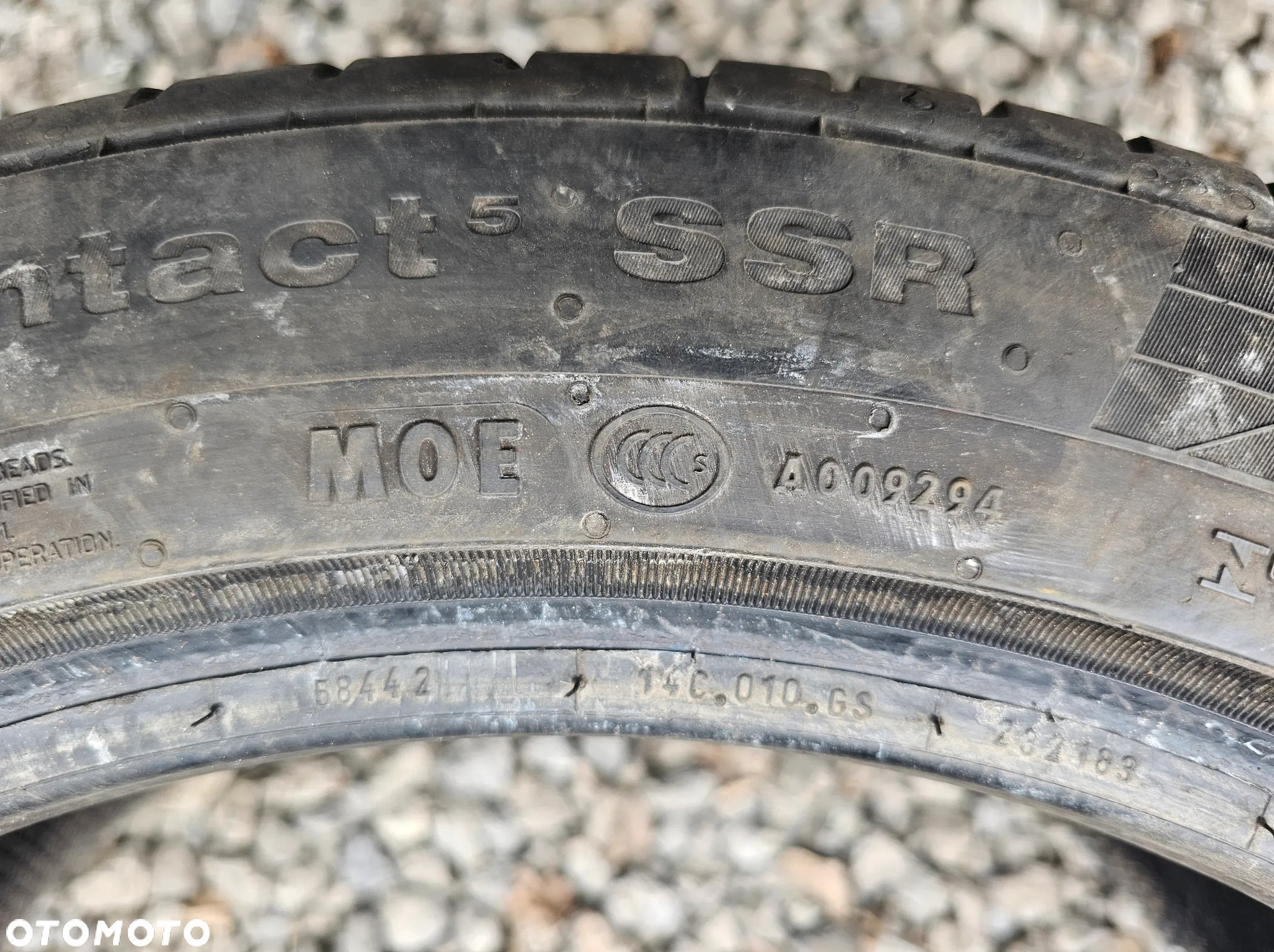 CONTINENTAL 225/45R17 91W CONTISPORTCONTACT 5 SSR (MOE) (1szt.) (1x6,0) (DOT: 1x0822) L674 - 5