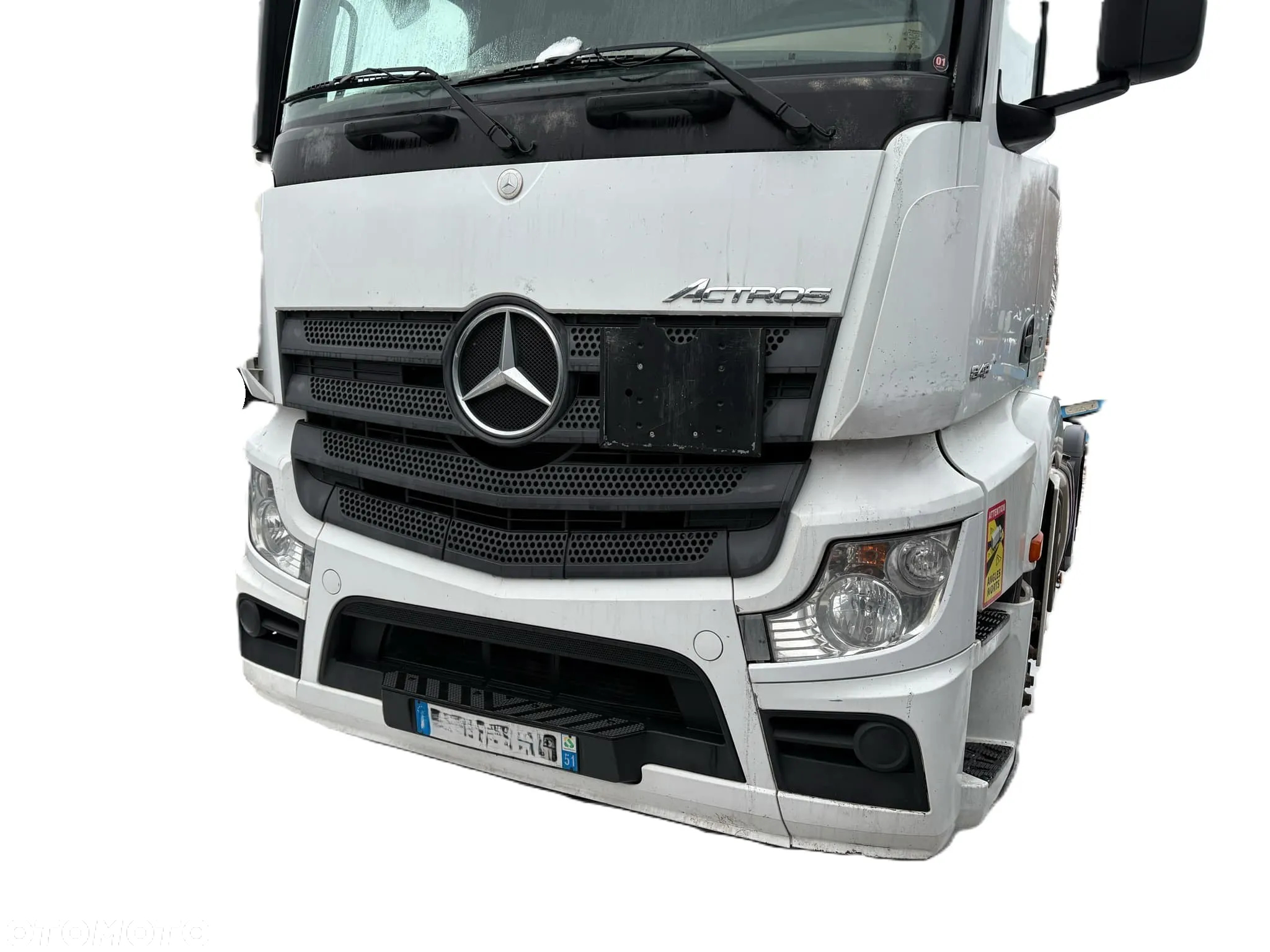 KOMPLETNY PRZÓD MASKA ZDERZAK LAMPA MERCEDES ACTROS MP4  WĄSKA KABINA - 6