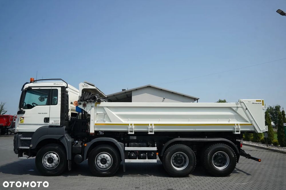 MAN TGS 35.500 / 8X4 / WYWROTKA 2 STR / HYDROKLAPA / HYDROBURTA  BORDMATIC / PLANDEKA ELEKTRYCZNA /  AUTOMAT / EURO 6 - 12