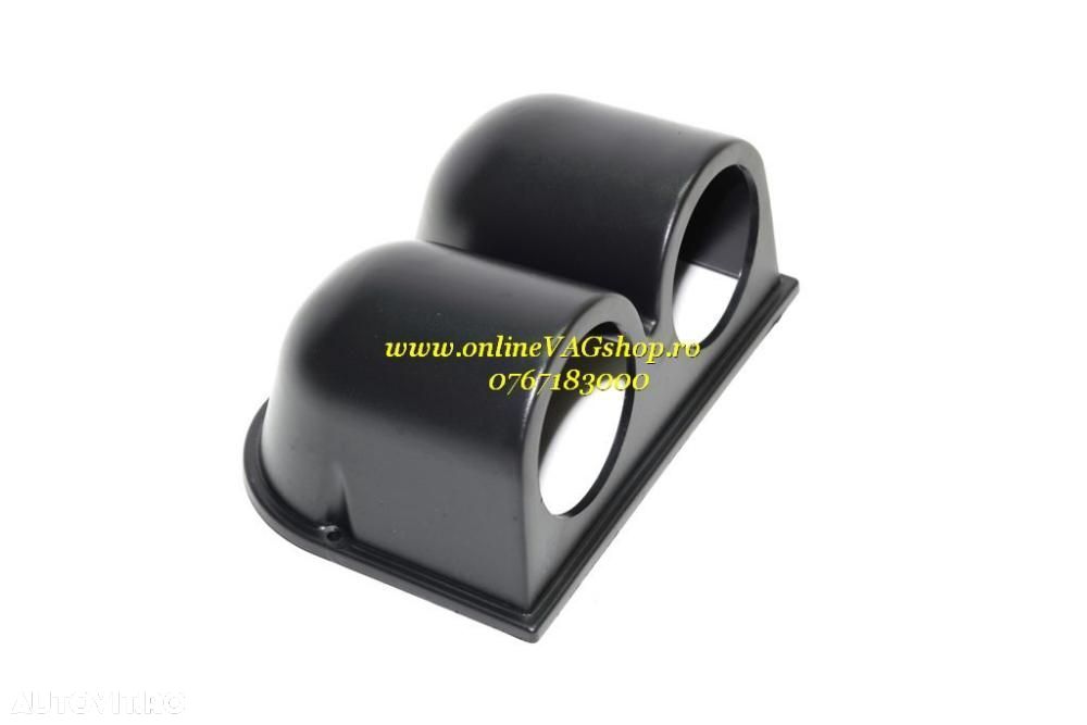 Suport pentru 2 ceasuri indicatoare de 52mm fixare bord - 4